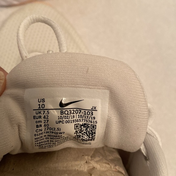 Nike Revolution White/Pink Tennis Shoes…size 10 - Picture 7 of 7